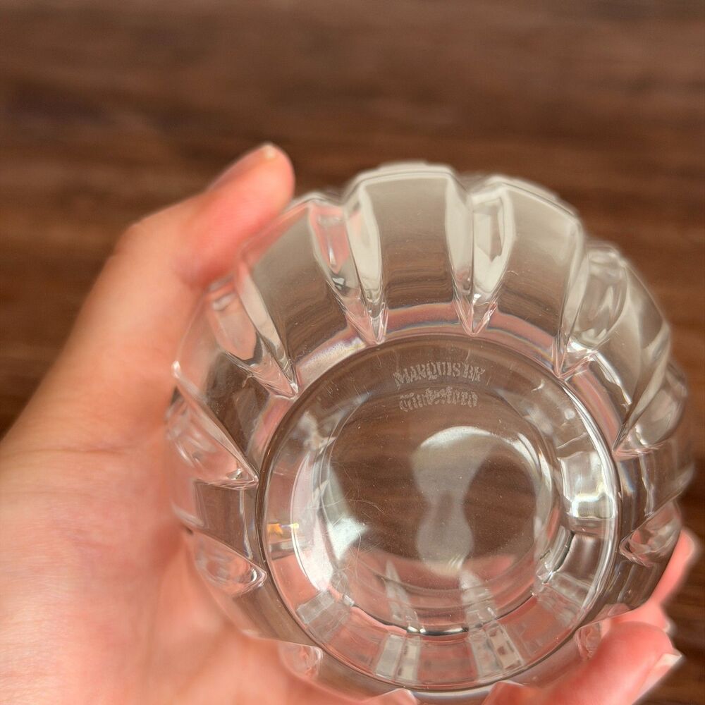 Marquis by Waterford Quadrata Crystal Double Old Fashion Glasses Set 8 Tumblers - Picture 6 of 12